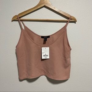F21 NWT Blush cropped tank top - Small